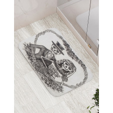 Spooky Valentines Marriage Bath Mat