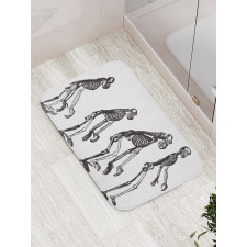 Evolution Theme Ape to Man Bath Mat