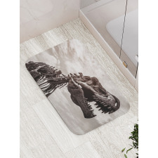 T Rex Dinosaur Remains Bath Mat