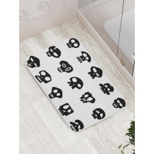 Funny Various Skull Bath Mat