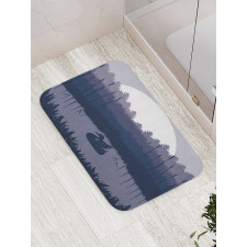 Gloomy Night Layout Summer Bath Mat