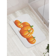 Fall Season Fruits Bath Mat