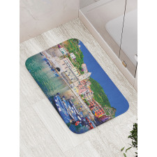 Panoramic Italian Village Bath Mat