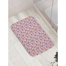 Oriental Floral Art Bath Mat