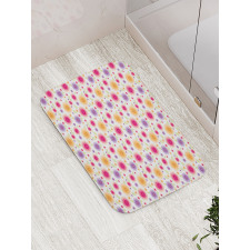 Flowers and Leaves Bath Mat