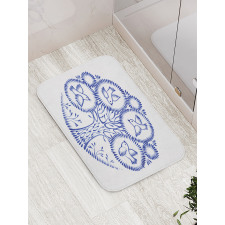 Birds in Botany Circles Bath Mat