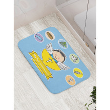 Grapes Cup Bread Bath Mat