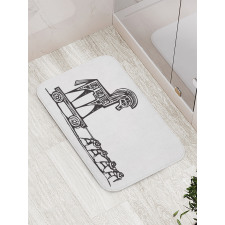 Greek Historic Troy Bath Mat