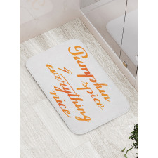 Nice Brush Writing Bath Mat