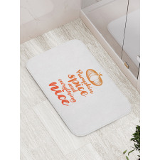 Romantic Fall Writing Bath Mat