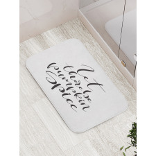 Autumn Vibes Motto Bath Mat