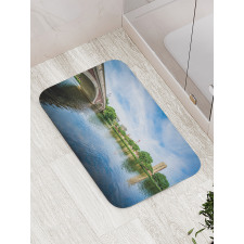 Old Historic Bridge Bath Mat