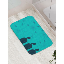 Men Look Flight Paths Bath Mat