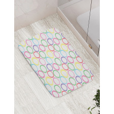 Childish Scribble Circles Bath Mat