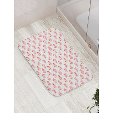 Watercolor Maneki Neko Bath Mat