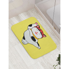 Sporty Maneki Neko Bath Mat