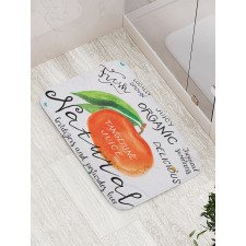 Watercolor Citrus Fruit Bath Mat