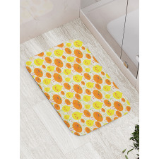 Cheerful Lemon and Orange Bath Mat