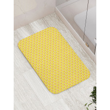 Retro Citrus Round Slices Bath Mat