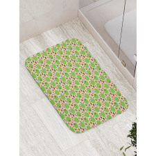 Hedgehogs and Trees Bath Mat