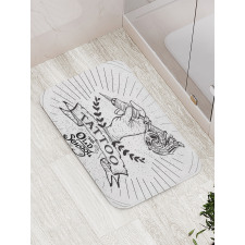 Tattoo Artist's Hand Bath Mat