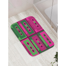 Cool Vintage Cassettes Bath Mat