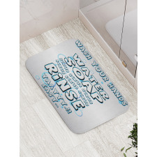 Water Soap Scrub Bath Mat