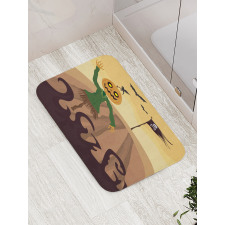 Waving Death Flag Bath Mat