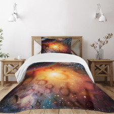 Universe and Electricity Bedspread Set