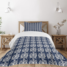 Classic Botanical Motif Bedspread Set