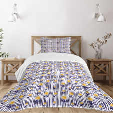 Chrysanthemum Pattern Bedspread Set