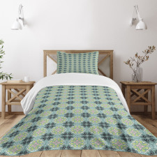 Mediterrenean Tile Inspired Bedspread Set