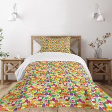 Smile Kawaii Foods Bedspread Set