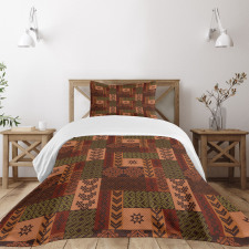 Folk Shape Bedspread Set