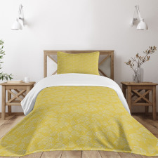 Botany Abstract Leaves Bedspread Set