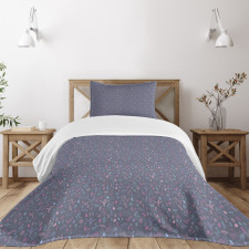 Modern Botany in Tones Bedspread Set