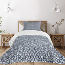 Oriental Geometric Floral Bedspread Set