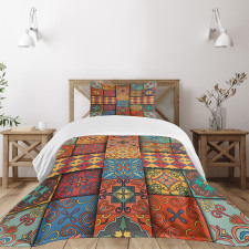 Azulejo Tile Squares Art Bedspread Set