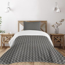 Edgy Lines with Zigzags Art Bedspread Set