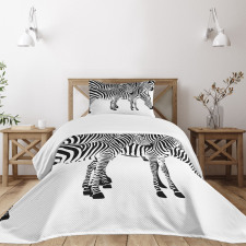 Wild Zebras Bedspread Set