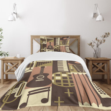 Vintage Instruments Doodle Bedspread Set