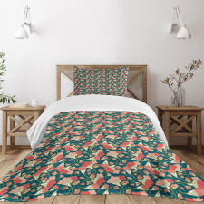 Cartoon Surreal Shapes Bedspread Set