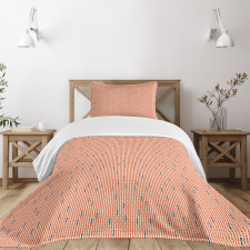 Bicolour Modern Pattern Bedspread Set