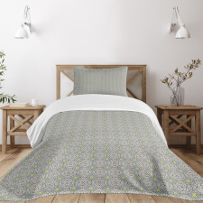 Pastel Abstract Mosaic Tile Bedspread Set