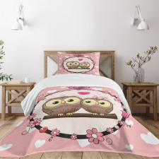 Couple on Branch Bedspread Set