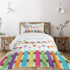 Bird on Branch Sunny Day Bedspread Set