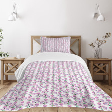 Watercolor Spring Art Flower Bedspread Set