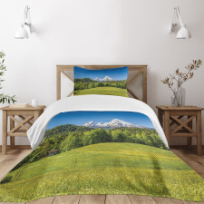 Bavarian Alps Village Bedspread Set