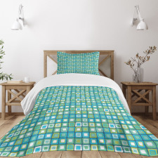 Nested Quirky Rectangles Bedspread Set