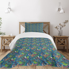 Jungle Flourishing Bedspread Set